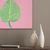 Illustratie - Blad - Minimalistisch - Groen PET vilt klein -sfeer6_closeup