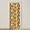 Geometrisch - Driehoek - Goud deurposter klein 289 -3d_beige