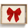 Strik - Symmetrisch - Rood - Lint Dienblad Rechthoek middel -z3d_shopping