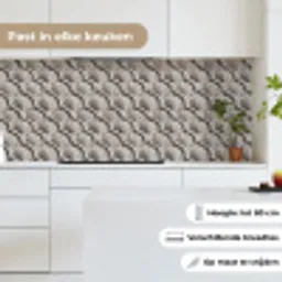 Zand - Schelpenvorm - Grijs keuken achterwand 2 middel 871 -sfeer4_NL
