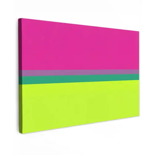Strepen - Modern - Kleurrijk canvas 2cm klein -z3d