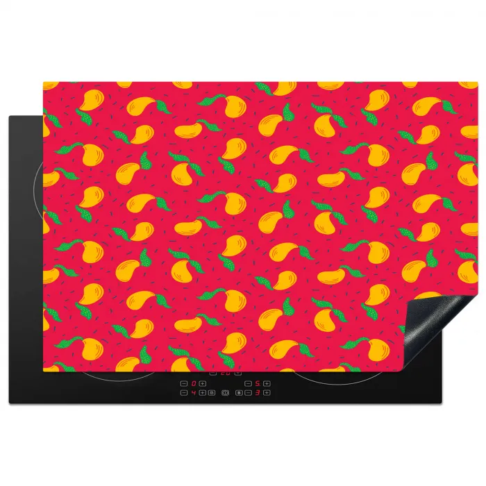 Roze - Mango - Blauwe - Streepjes Inductie beschermer vinyl 3mm klein 276 -3d