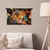 Explosie - Verfstructuur - Goud - Abstract Wandkleed katoen klein -sfeer4