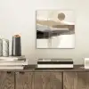 Minimalistisch - Landschap - Dimensie aluminium wit klein -sfeer1