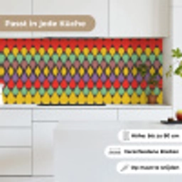 Vintage - Retro - Kleuren -  Patronen keuken achterwand 2 middel 871 -sfeer4_DE