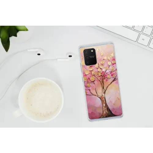 Boom - Roze - Goud - Modern Telefoonhoesje Samsung Galaxy S10 Lite klein -oordopS10Lite