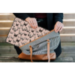 Tijdloos - Vlinders - Perzik laptophoes neopreen klein 279 -tas