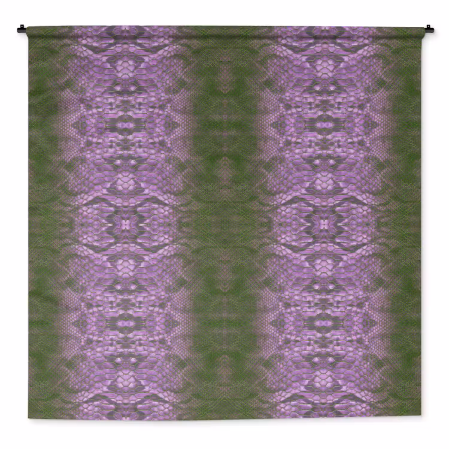 Wandkleed - Slang - Boa - Lila - Groen