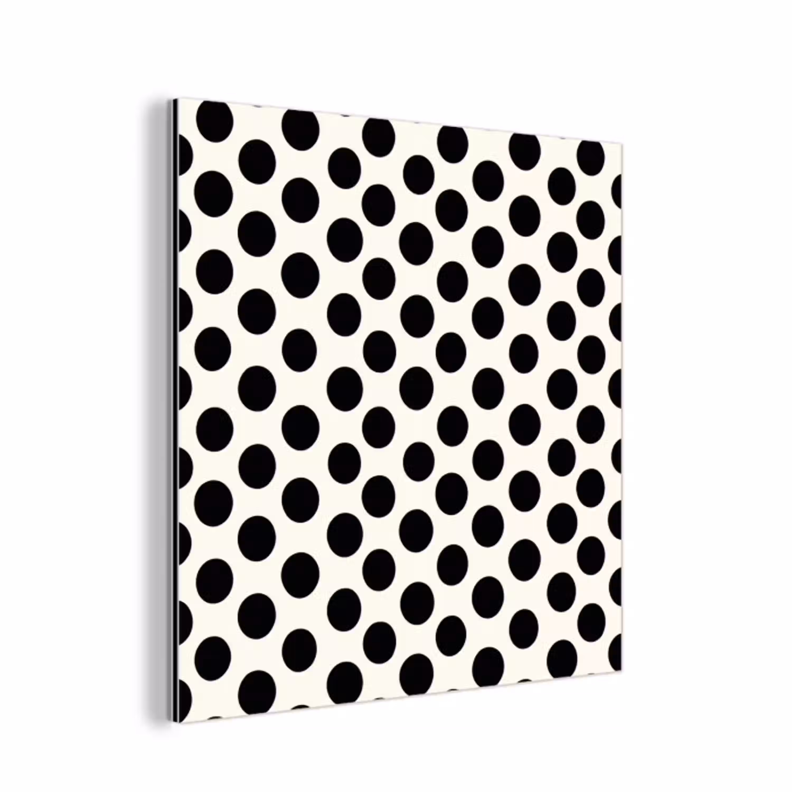 Klassiek - Stippen - Zwart aluminium wit klein 46 -3d
