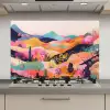 Golvende heuvels - Abstracte planten - Dromerig keuken achterwand spatscherm klein -3d_website