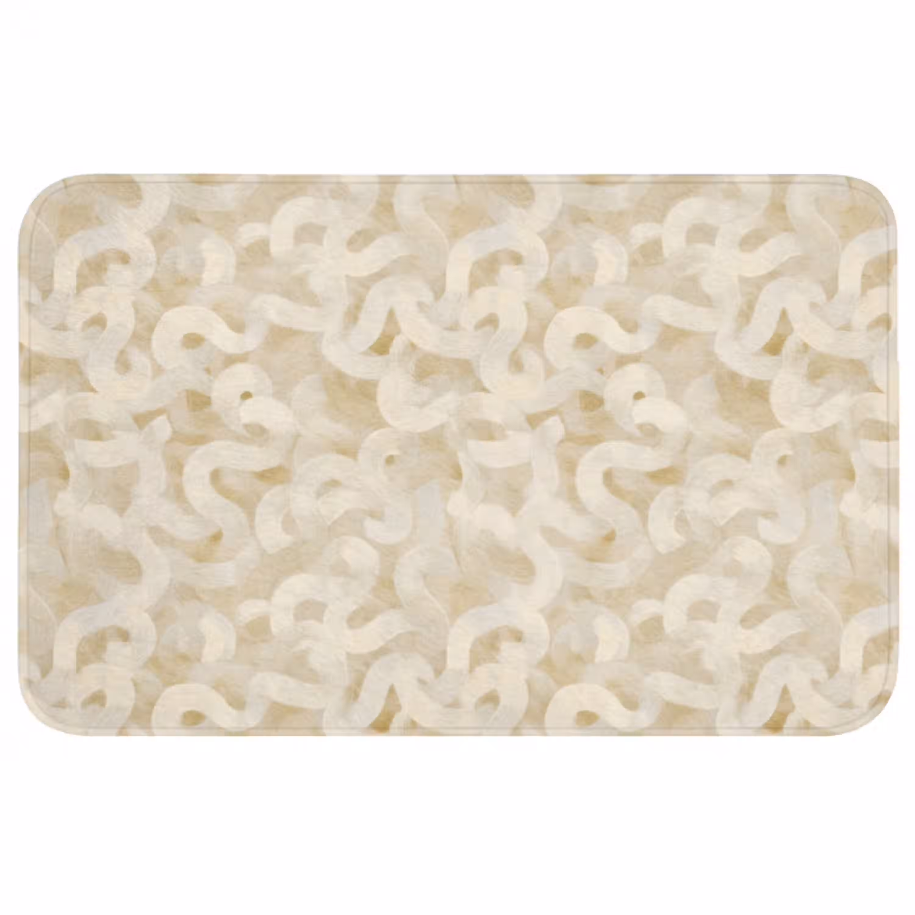 Abstract - Lijnen - Beige Badmat middel 997 -3d