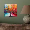Boom - Levensboom - Kleurrijk - Abstract aluminium wit klein -sfeer2