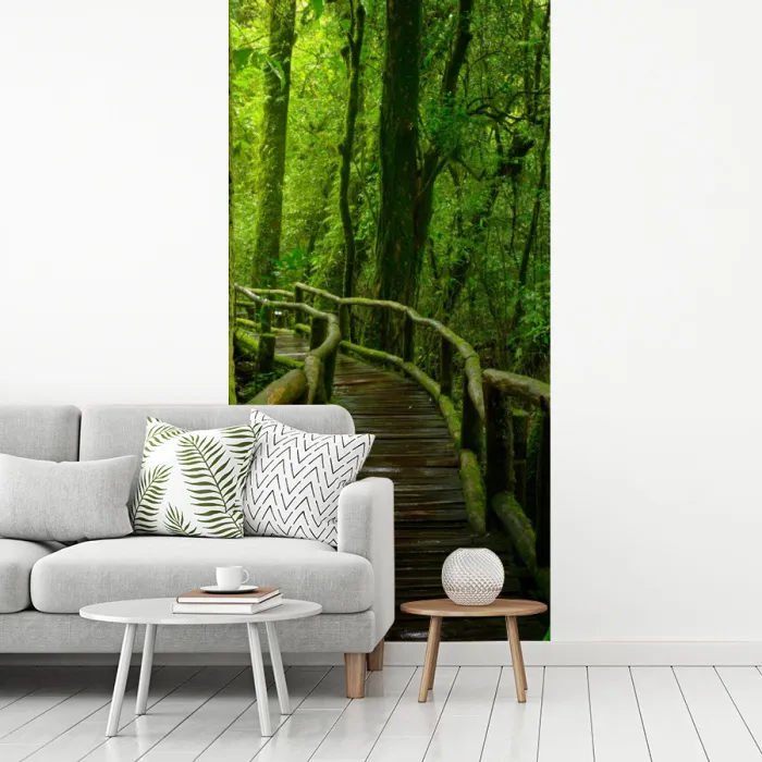 Jungle - Brug - Mos - Natuur - Tropisch fotobehang vinyl groot -woonkamer