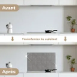 Beton - Structuur - Patroon keuken achterwand spatscherm klein 900 -voor_na_FR