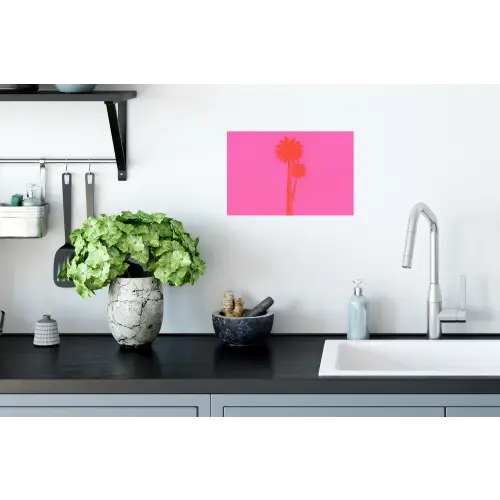 Palmbomen - Modern - Roze Muursticker klein -keuken