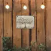 Boom - Beige - Goud - Verflook - Grijs tuinposter los doek klein -sfeer1
