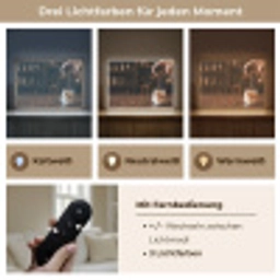 Espresso - Melk - Café Light Box met batterij (Wandlamp) middel -USP_lichtkleurDE