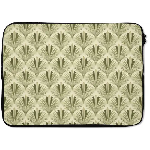 Klassiek - Waaier - Groen laptophoes neopreen klein 279 -zkaufland3dotto
