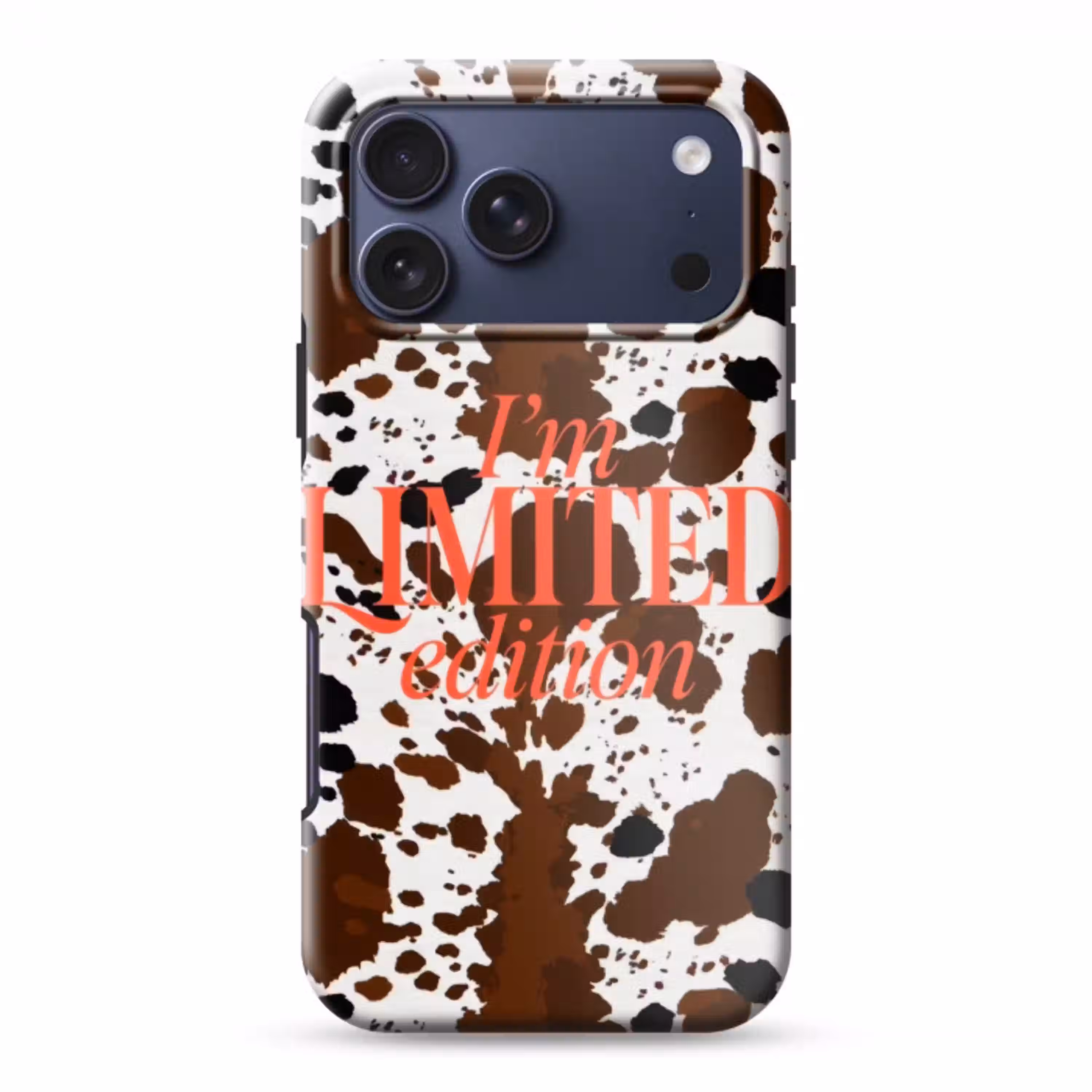 Koeienprint - Limited edition - Rood Toughcase MagSafe Apple iPhone 17 Pro Max klein -3d