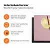 Bloemen - Anthuriums - Geel - Roze Inductie beschermer vinyl 3mm klein -zzzzzzz-td-ups