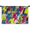 Bliksemschichten - Patroon - Marmer - Kleuren Wandkleed katoen klein -zz3d
