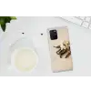 Vanille - Bloemen - Beige Telefoonhoesje Samsung Galaxy S10 Lite klein -oordopS10Lite