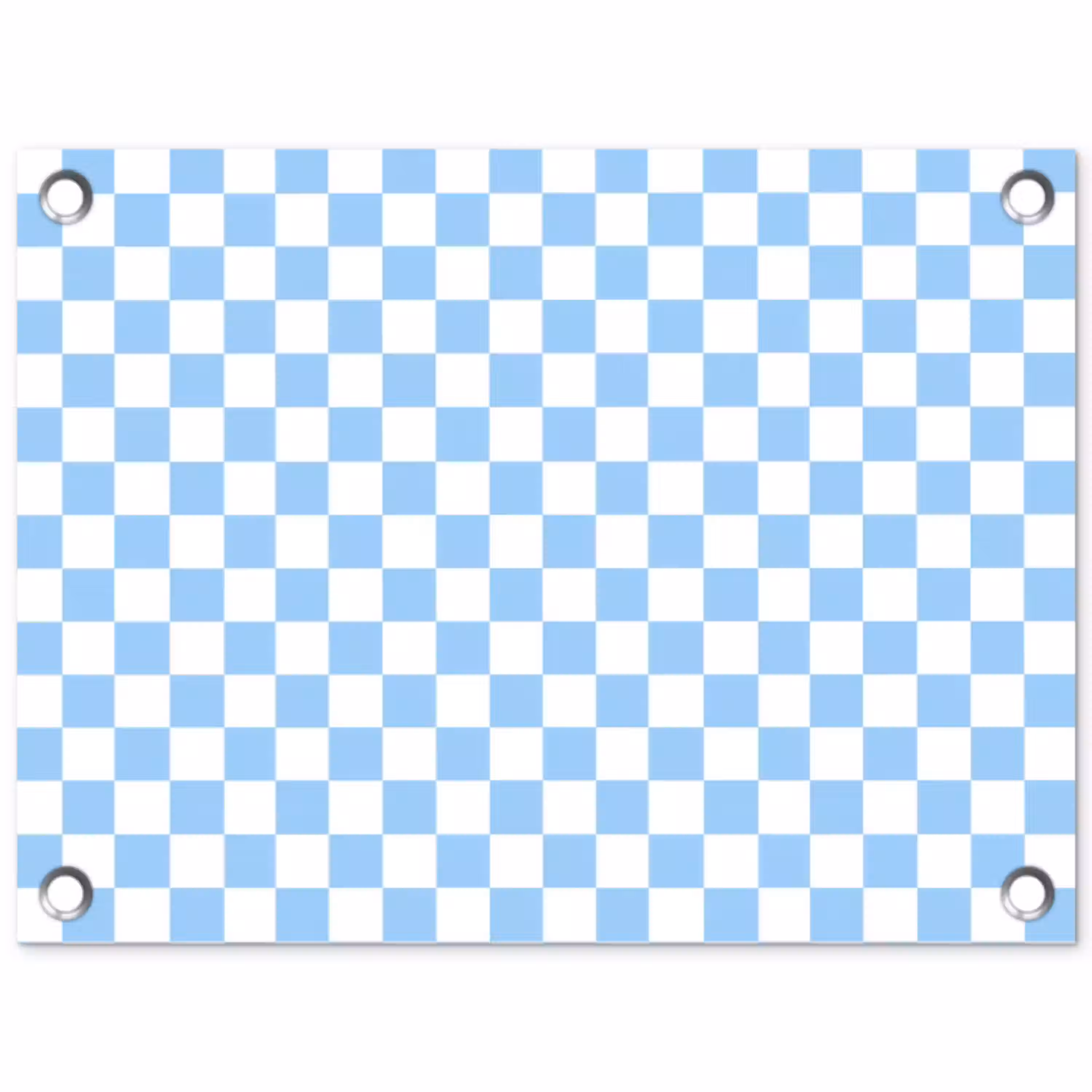 Schaakbord - Klassiek - Blauw tuinposter los doek klein 239 -3d