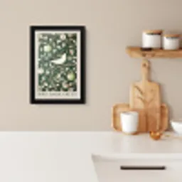 Groen - Vogel  - Bloemen KitchenYeah - Keuken - Fotolijst klein -sfeer1