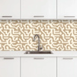 Modern - Abstract - Beige keuken achterwand 2 middel 871 -3d