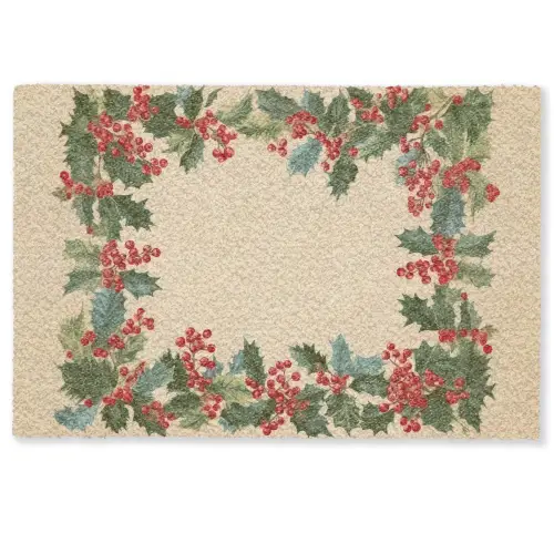 Hulstrand - Bessen - Beige Deurmat klein -zkaufland3d