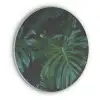 Monstera - Bladeren - Tropical Akoestische PET Vilt - Rond klein -3d