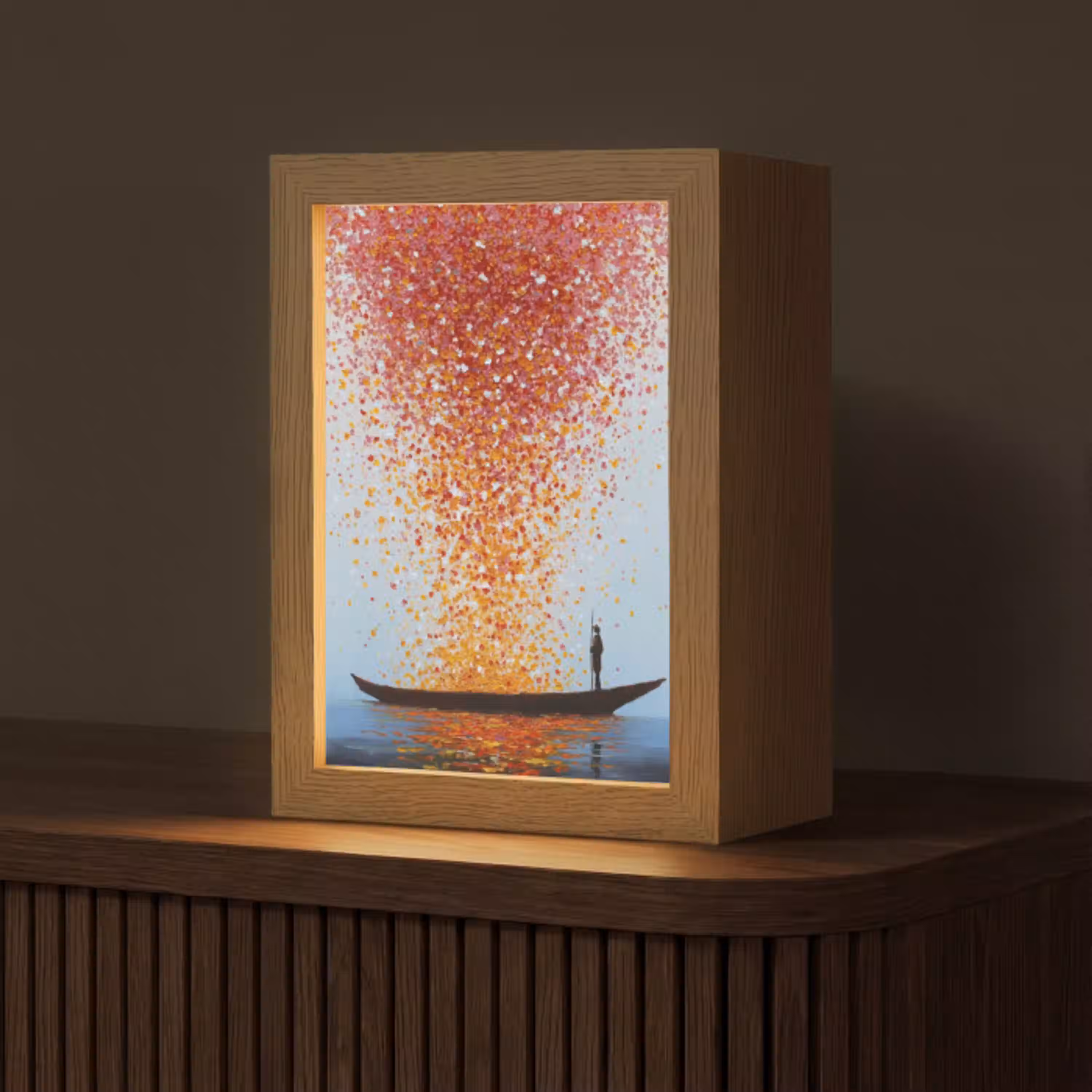 Wolk - Confetti - Boot - Wateroppervlakte Light Box met kabel (Tafellamp) klein -z3d_website