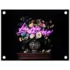 Neon - Vaas - Bloemen tuinposter los doek klein -3d