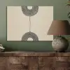 Geometrische bogen - Minimalistisch - Symmetrisch PET vilt klein -sfeer2