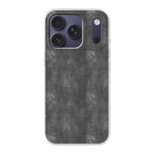 Donkergrijs - Ruw - Beton Telefoonhoesje iPhone 17 Pro klein 878 -3d