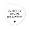 Een speciaal plekje in mijn hart - Spreuken - Quotes Wandcirkel Organisch Forex 3mm klein -3d