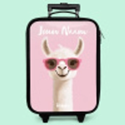 Lama - Wit - Zonnebril - Wimpers Kinderkoffer - Zwart klein -zzz_website3d_nbs2