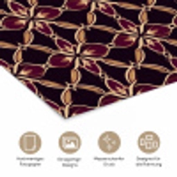 Symmetrisch - Tegel - Burgundy poster papier klein 62 -tcloseup_DE