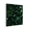 Bladeren - Ovaal - Groen - Nerven aluminium wit klein -3d