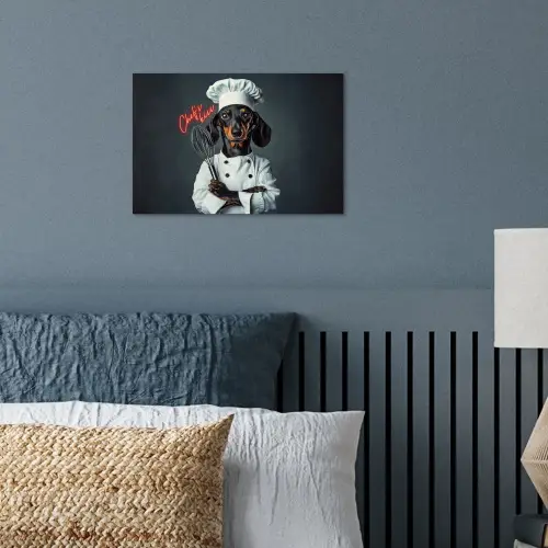 Quote - Neon - Hond - Kokskleding poster papier klein -sfeer2