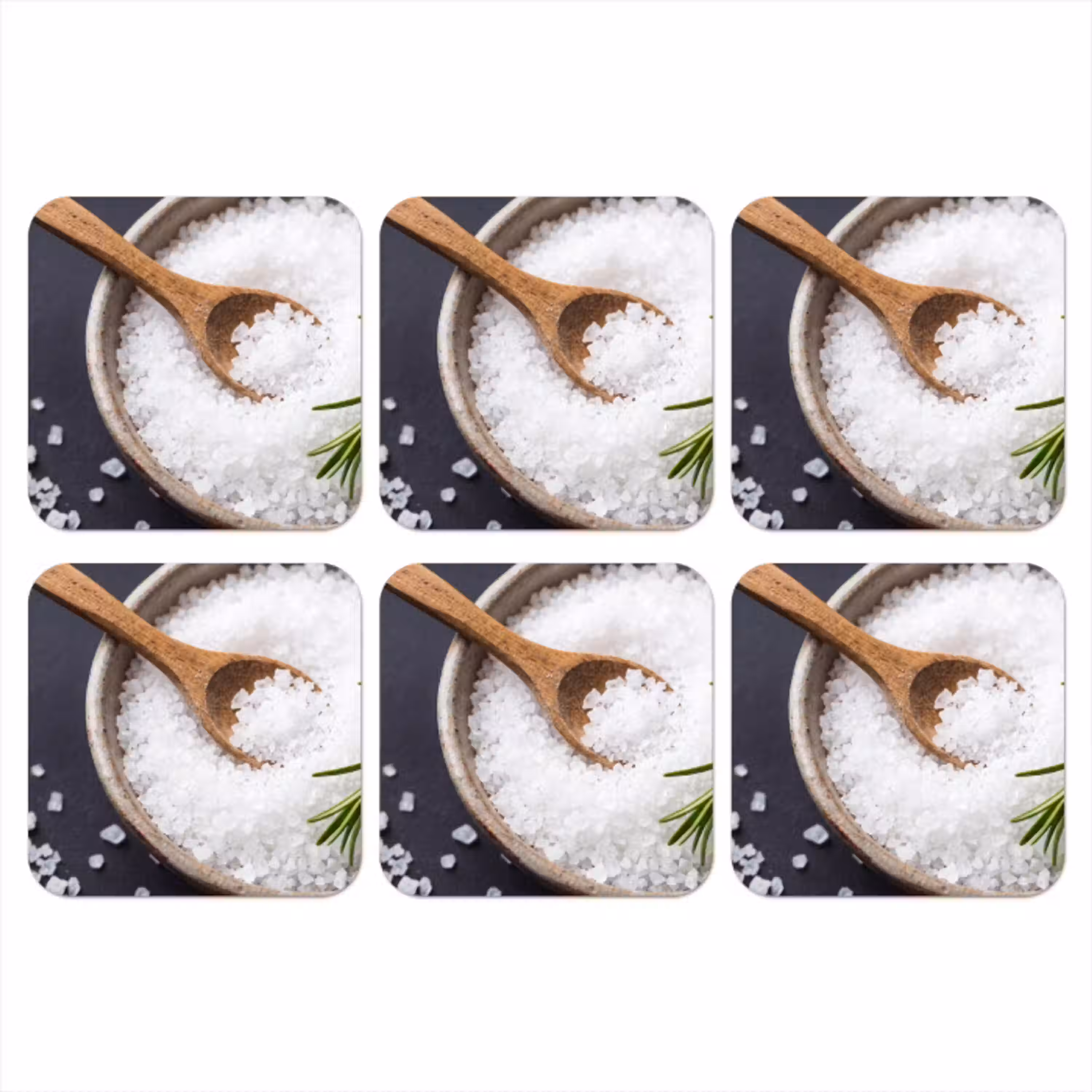 Zout - Kom - Eten onderzetter kurk middel -3d