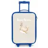 Beige walvis in bloemenzee Kinderkoffer - Blauw klein -zz3dotto