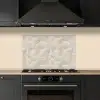 Lijnen - Waaier - Beige keuken achterwand spatscherm klein 900 -sfeer1