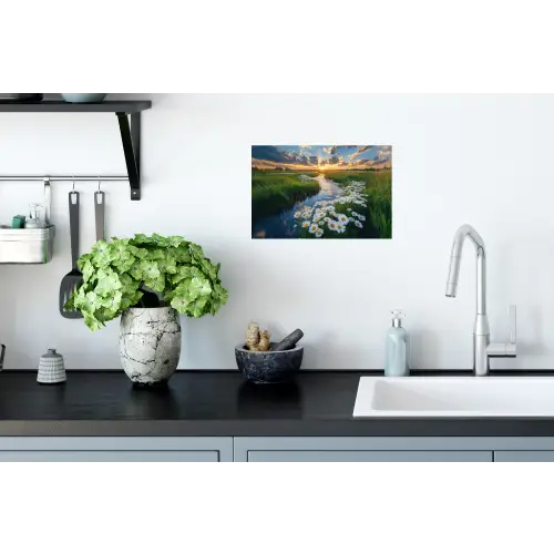 Beekje - Landschap - Margriet Muursticker klein -keuken