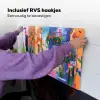 Geel - Blauw - Oranje - Huis Inductie beschemer met haakjes klein -ky-ophangen-nl