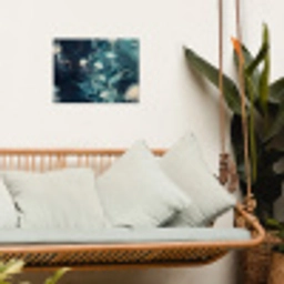 Kwallen - Zee - Wit - Golven tuinposter los doek klein -sfeer7
