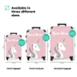 Cartoonicorn NBS - Handbagage koffer - Kinderen Unisex middel zzzzzzVergelijking_3EN