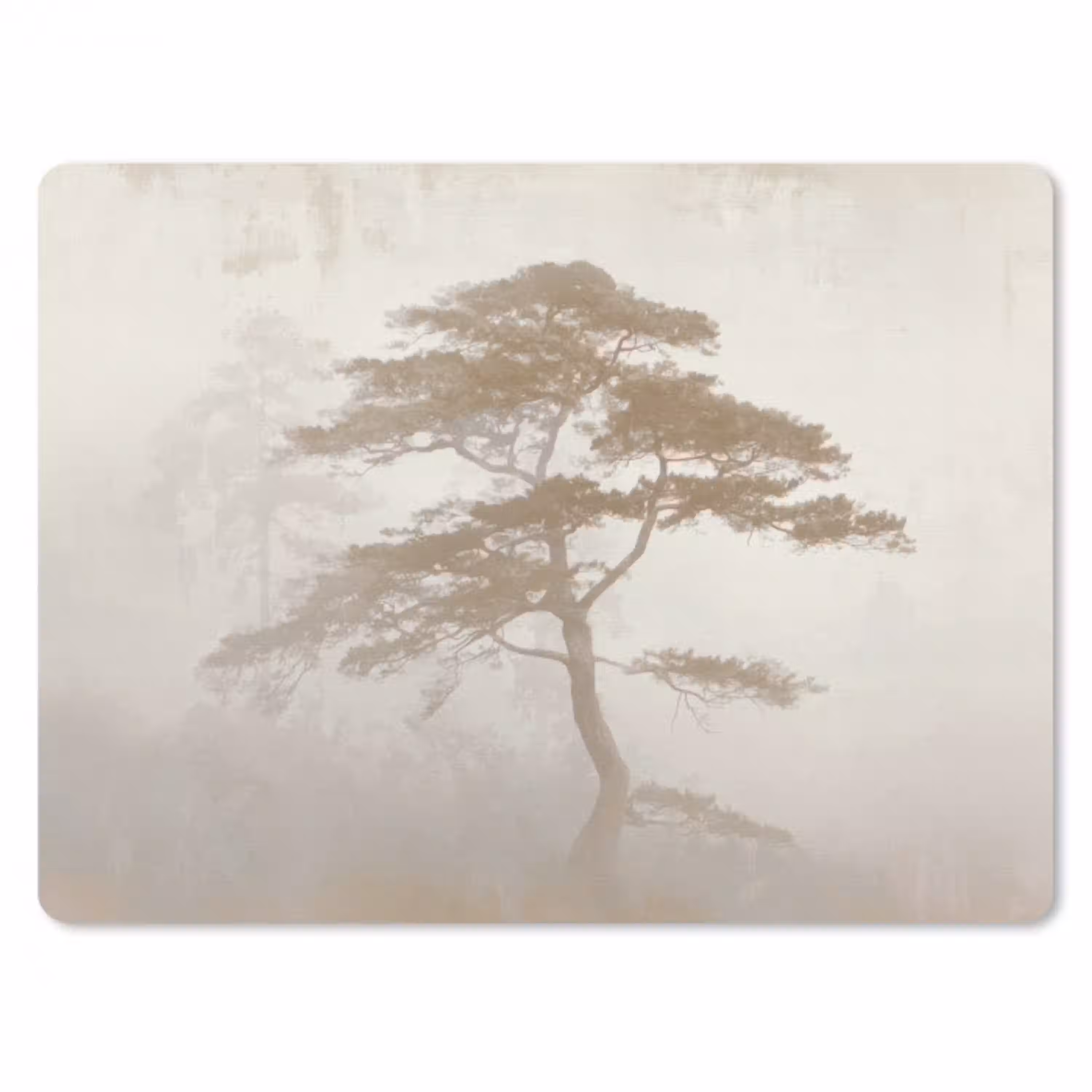 Boom - Oosterse stijl - Landschap muismat rubber klein -3d