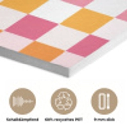 Patroon - Vierkant - Roze PET vilt klein 837 -closeup_DE