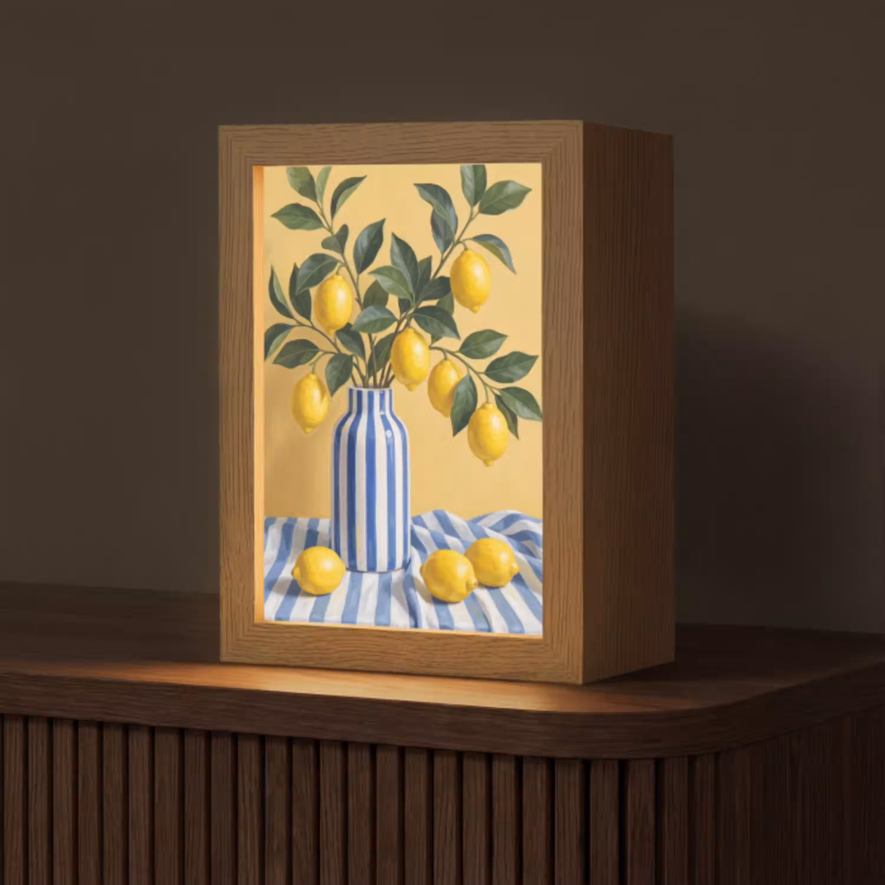 Citroen - Stilleven - Modern Light Box met kabel (Tafellamp) klein -z3d_website